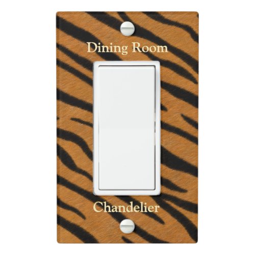 Tiger Stripes Exotic Animal Fur Customized Light Switch Cover