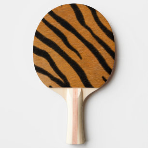 Tiger Stripes Exotic Animal Print Ping Pong Paddle