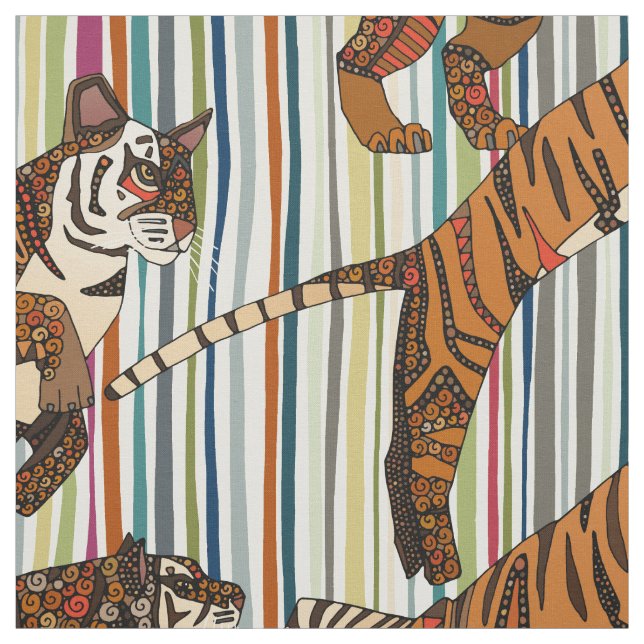 tiger stripes fabric (Swatch)