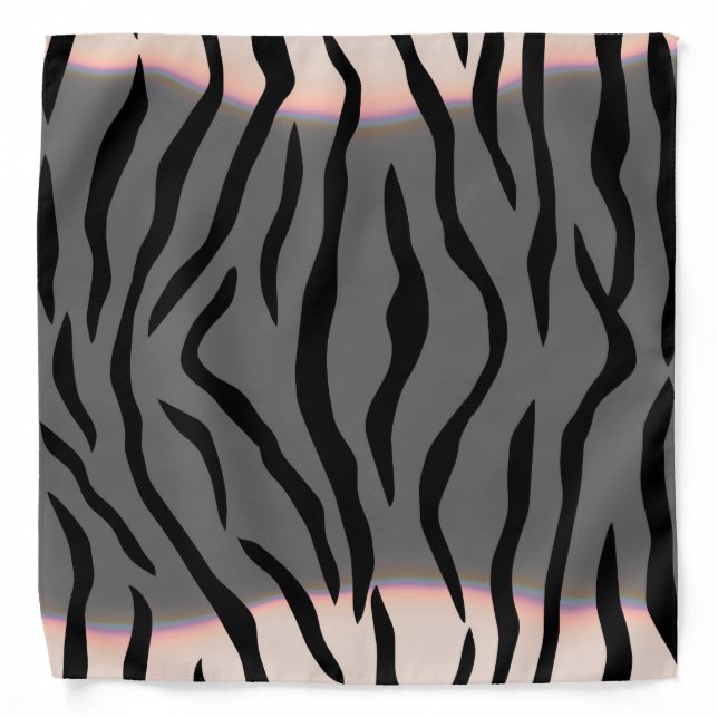 Tiger Stripes Gray Bandana (Front)