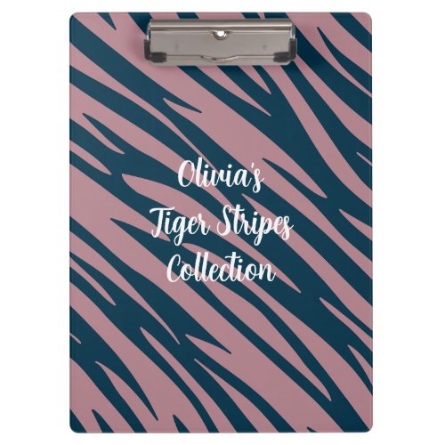 Tiger Stripes in Natures Masterpiece Clipboard