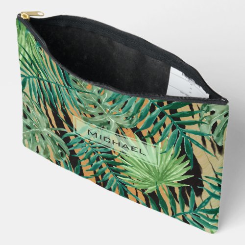 Tiger Stripes Jungle Camouflage Personalised Accessory Pouch