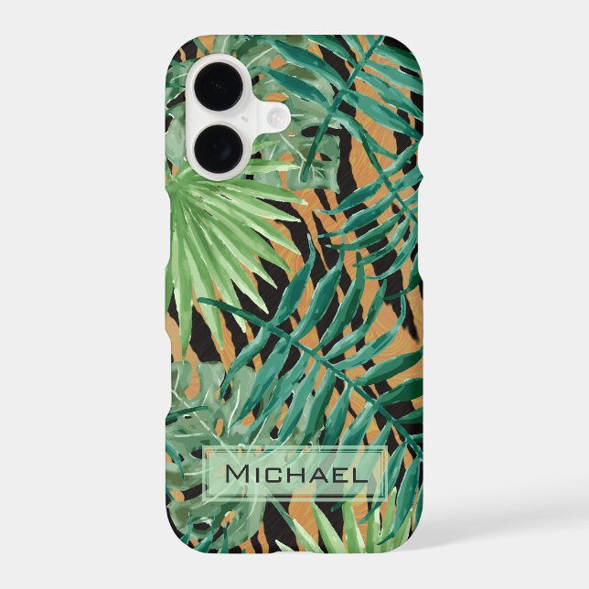 Tiger Stripes Jungle Camouflage Personalised Case-Mate iPhone Case (Back)