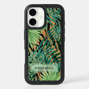 Tiger Stripes Jungle Camouflage Personalised iPhone 16 Case