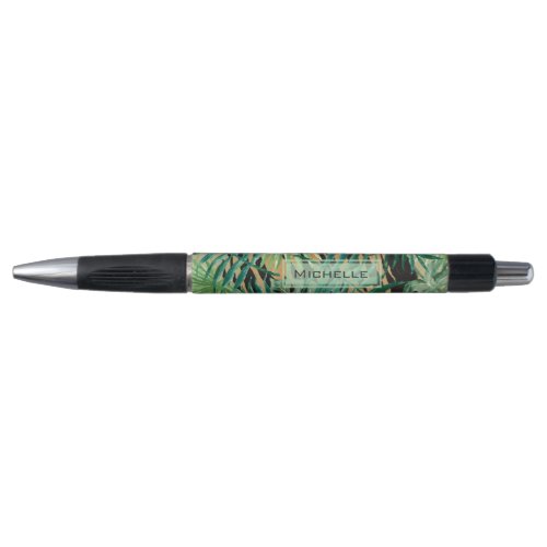 Tiger Stripes Jungle Camouflage Personalised Pen