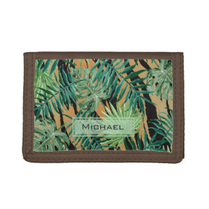 Tiger Stripes Jungle Camouflage Personalised Tri-fold Wallet