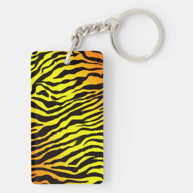 Tiger Stripes Keychain (Back)