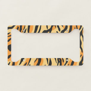 Tiger Stripes License Plate Frame