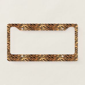 Tiger Stripes License Plate Frame