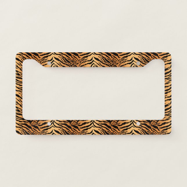 Tiger Stripes License Plate Frame (Front)