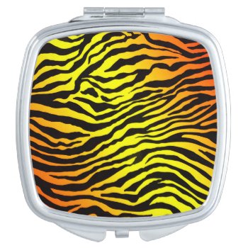 Tiger Stripes Makeup Mirror by CBgreetingsndesigns at Zazzle