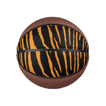 Tiger Stripes Mini Basketball by BlakCircleGirl at Zazzle