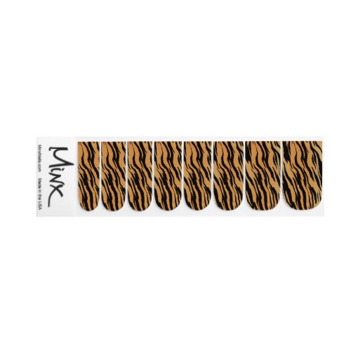 Tiger Stripes Minx Nail Art