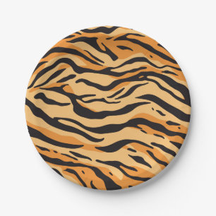 Tiger Stripes Paper Plates