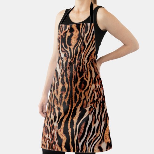 Tiger Stripes Pattern Apron