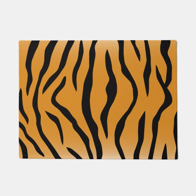 Tiger stripes pattern doormat (Front)