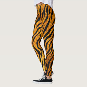 Tiger stripes pattern leggings