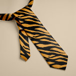 Tiger Stripes Pattern Neck Tie<br><div class="desc">Tiger print custom tie</div>