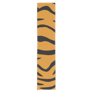 Tiger stripes pattern short table runner