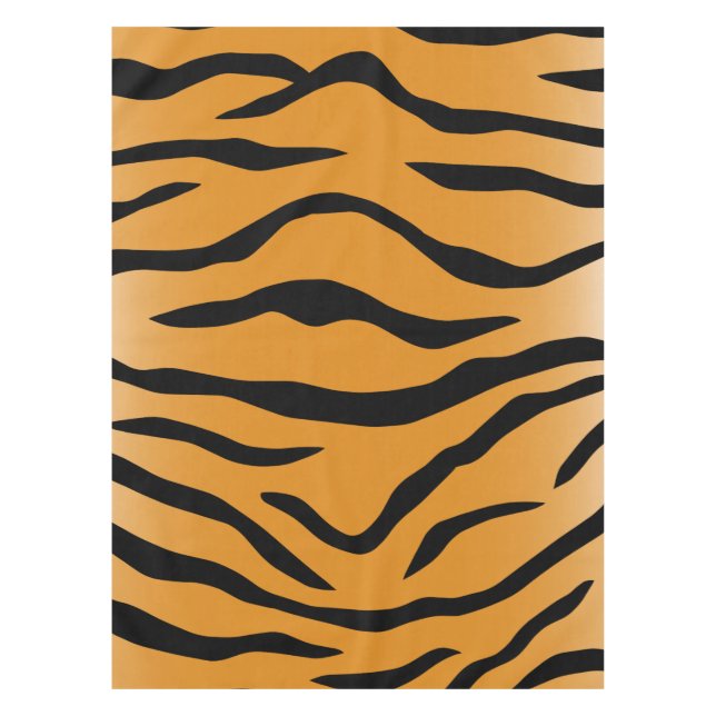 Tiger stripes pattern tablecloth (Front)