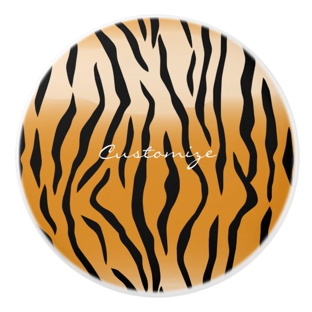 Tiger Stripes Pattern Thunder_Cove Ceramic Knob (Front)