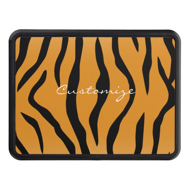 Tiger Stripes Pattern Thunder_Cove Hitch Cover (Front)