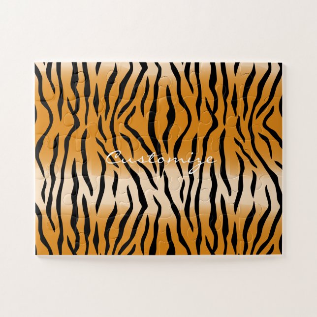 Tiger Stripes Pattern Thunder_Cove Jigsaw Puzzle (Horizontal)