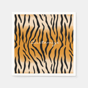Tiger Stripes Pattern Thunder_Cove Napkins