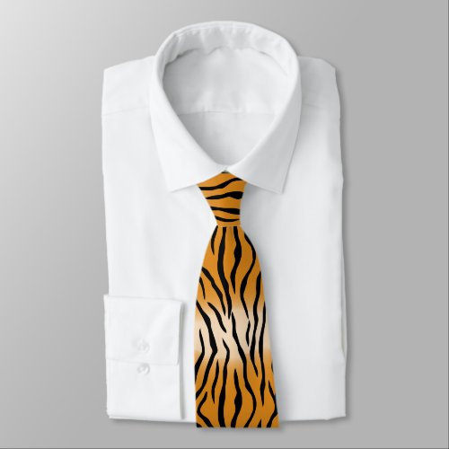 Tiger Stripes Pattern Thunder_Cove Neck Tie
