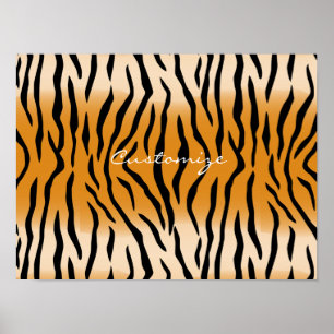 Tiger Stripes Pattern Thunder_Cove Poster