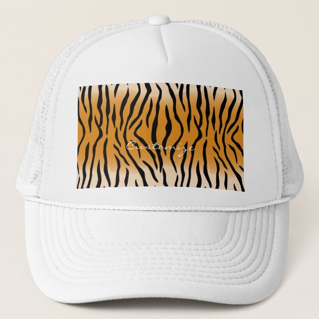 Tiger Stripes Pattern Thunder_Cove Trucker Hat (Front)