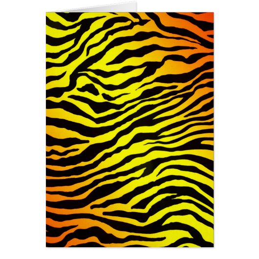 Tiger Stripes (portrait) Cards (Front)