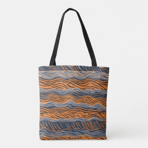 Tiger Stripes Skin Design Tote Bag