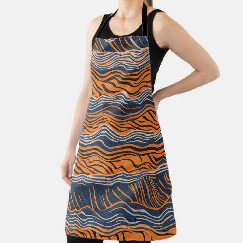 Tiger Stripes Skin Inspired Design Apron