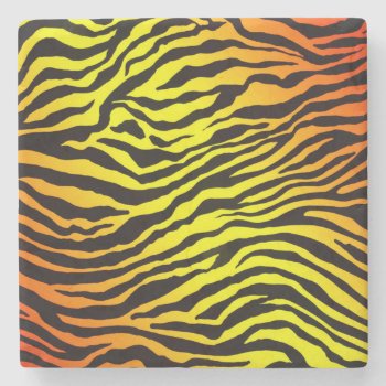 Tiger Stripes Stone Coaster by CBgreetingsndesigns at Zazzle