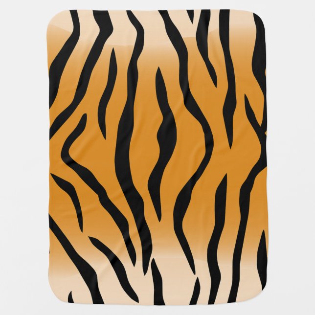 Tiger Stripes Stroller Blanket (Front)