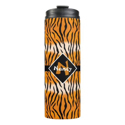 Tiger Stripes Thermal Tumbler