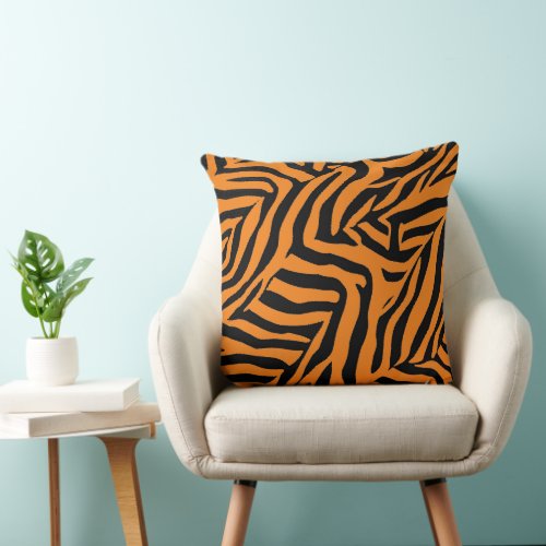 Tiger Stripes Throw Pillow