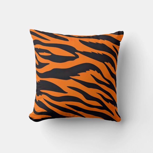 tiger stripes throw pillow (Front)