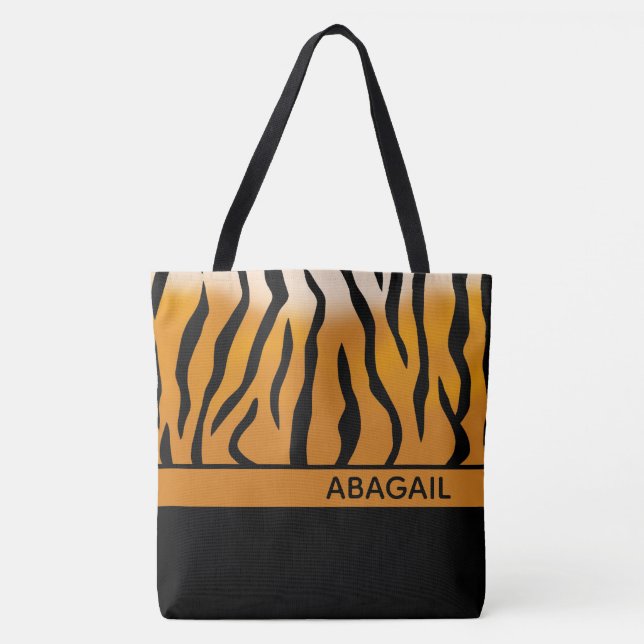 Tiger Stripes Tote Bag (Front)