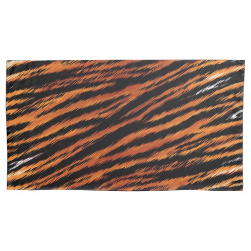 Tiger Stripes Wild Animal Print  Pillow Case