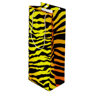 Tiger Stripes Wine Gift Bag