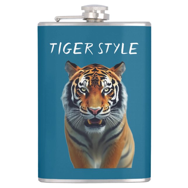 Tiger Style – Wild Energy Graphic Flask (Front)