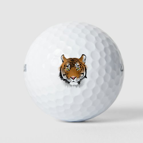 Tiger Sumatran Tiger Wildlife Man_Eater Wildcat Golf Balls