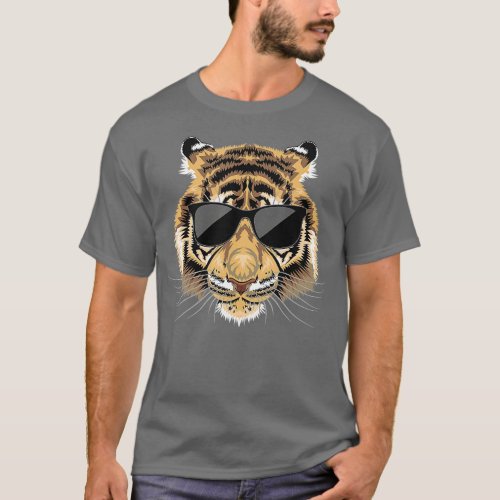 Tiger Sunglasses Zoologist Zookeeper Safari Wildli T_Shirt