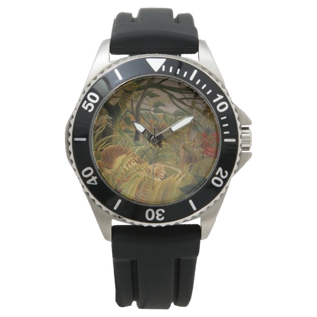 Tiger Surprised in a Tropical Storm Watch (Front)