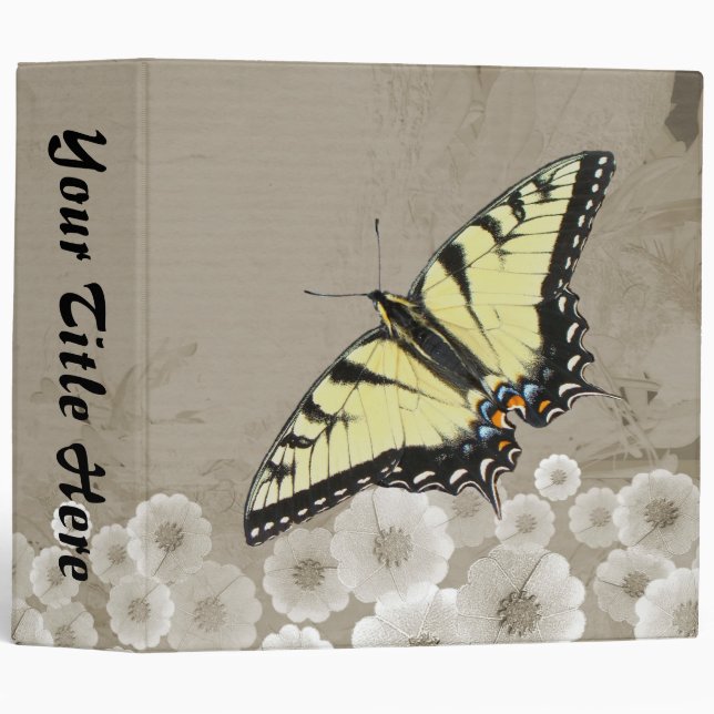 Tiger Swallowtail Butterfly Binder (Front/Spine)