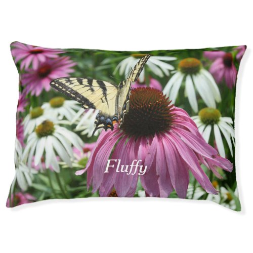 Tiger Swallowtail Butterfly Coneflower Dog Bed