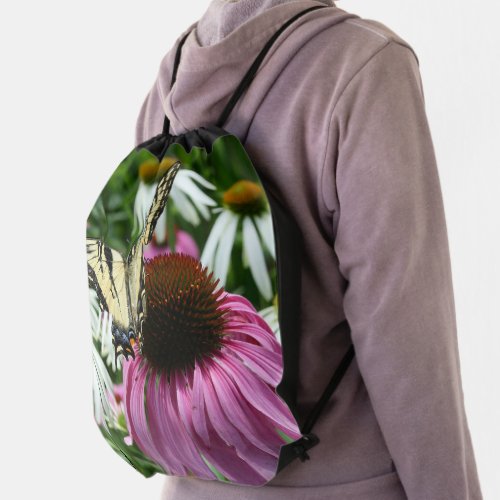 Tiger Swallowtail Butterfly Drawstring Backpack