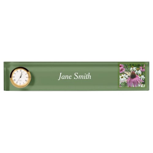 Tiger Swallowtail Butterfly Flower Desk Nameplate